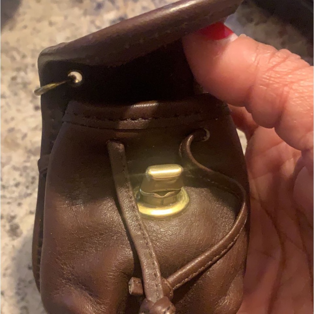 Coach backpack keychain coin purse